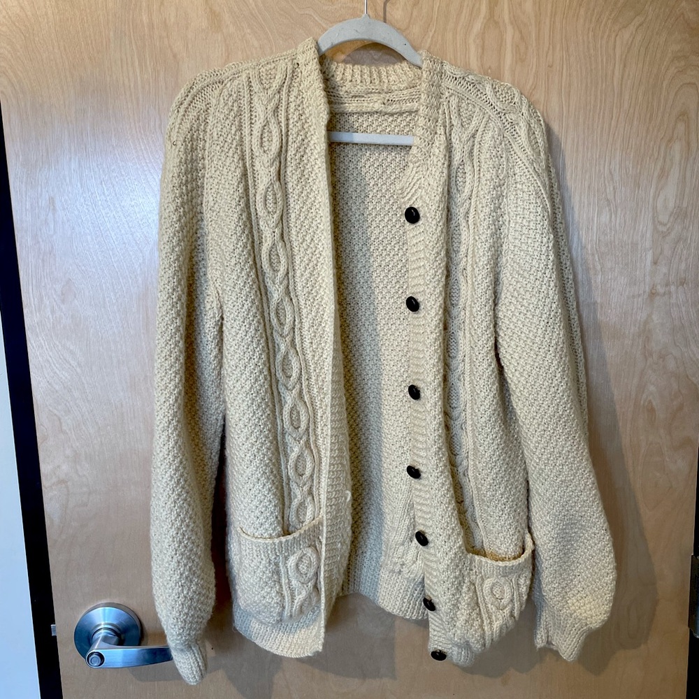 Crocheted Button-Up Sweater